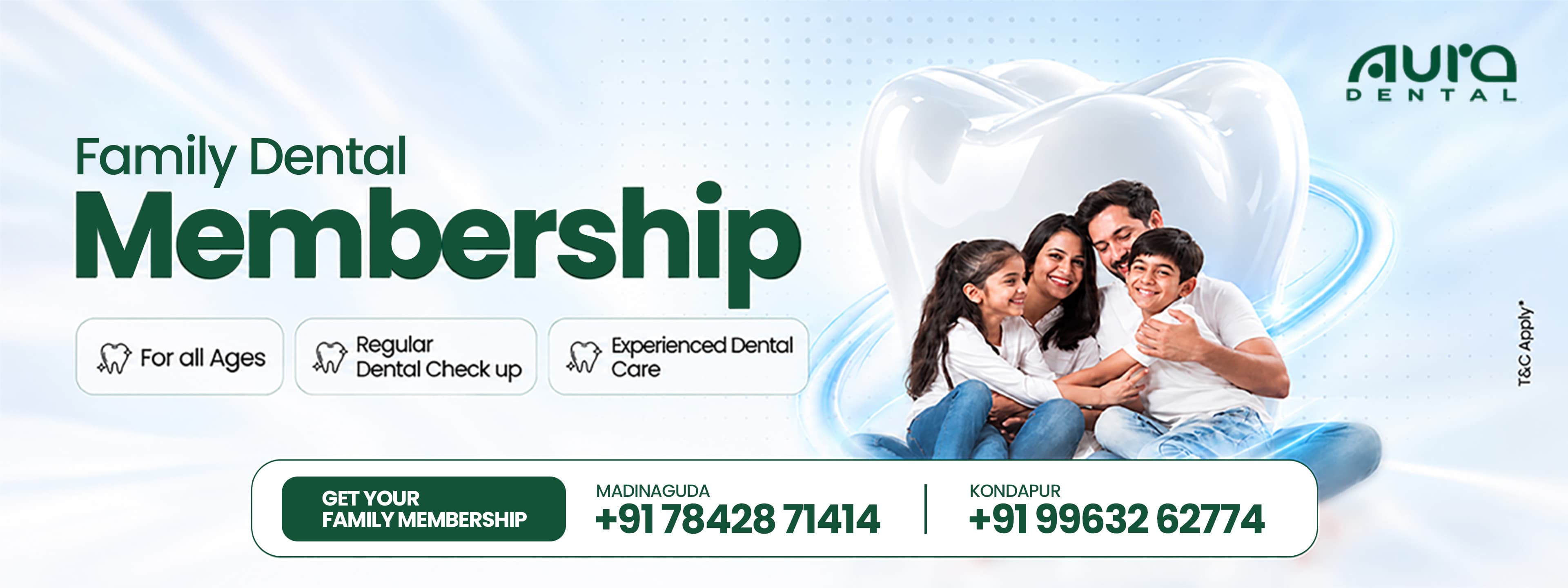 Aura Dental family dental membership